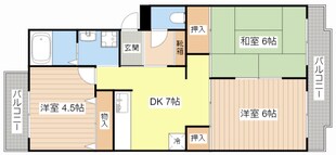 イワタニガーデンハイツの物件間取画像